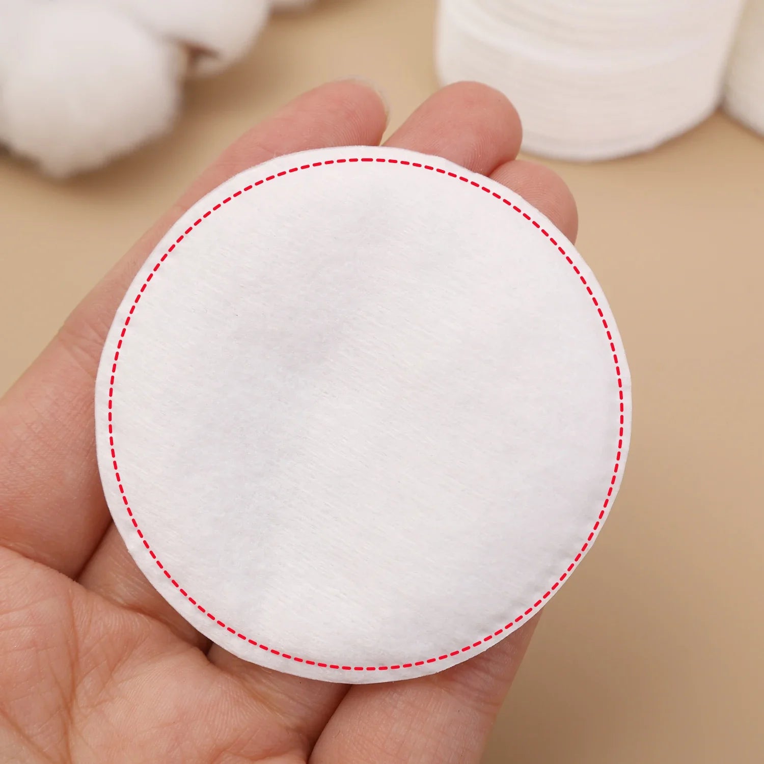100/1000pcs Disposable Cosmetic Cotton Pads Soft Breathable Double-sided Round Facial Cleaning Makeup Nail Polish Remove Pads
