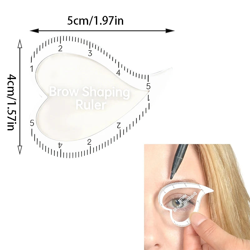1 Minute Fast Drawing Design Brow Easy Tool Microblading Permanent Makeup Stencils Brow Mapping Ruler Eyebrow Shaping Ruler
