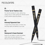 3PCS Ultrafine Liquid Eyeliner - Waterproof, Anti-fouling, Silky, Quick-drying, Durable, for Precise Eye Makeup Applications