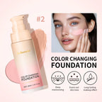 Lakerain Magic Color Changing Foundation Liquid Long Lasting Hydrating lightweight Base Makeup High Coverage Effective Concealer