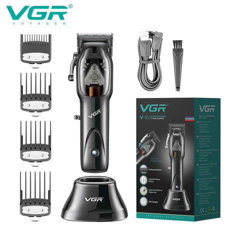 VGR Long Life Hair Trimmer Powerful Power Hair Trimmer Set for Men with Base series hair trimmer