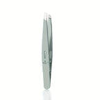 Stainless Steel Eyebrow Tweezers Slant Tip Precision Tip for Eyebrow Hair Removal Facial Hair Blackheads & Splinters Removal