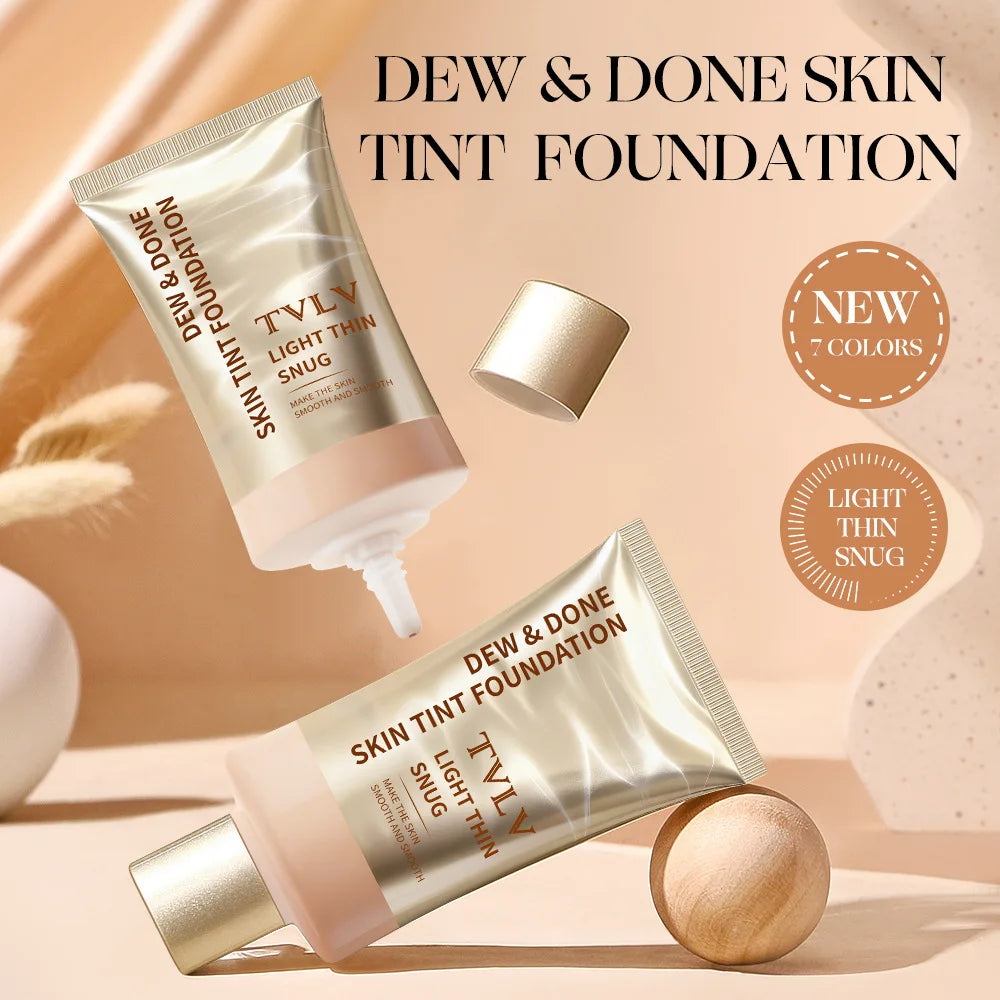 No-Makeup Cream, Tinted Moisturizer, Natural Long-Lasting Moisturizing and Brightening Concealer, Brightening Fake-No-Makeup Liquid Foundation