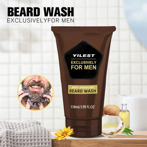 Men's Beard Cleaning Liquid, Specially for Men, Makes Beard Thick and Strong, Removes Gray, Men's Beard Dye