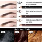 6/12Pcs Eye Brow Pencil Waterproof Professional Women Eye Makeup Pen Easy Color Natural Black Cosmetic Beauty Eyebrow Tool