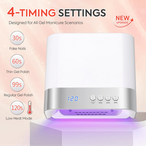 168W UV LED Nail Lamp 36LEDS Gel Polish Drying Lamp With Automatic Sensing 4 Timer Professional Nail Dryer Manicure Salon Tools