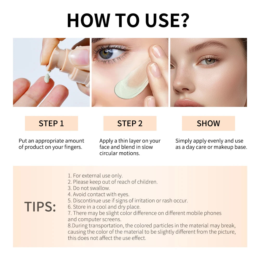 Lakerain Magic Color Changing Foundation Liquid Long Lasting Hydrating lightweight Base Makeup High Coverage Effective Concealer