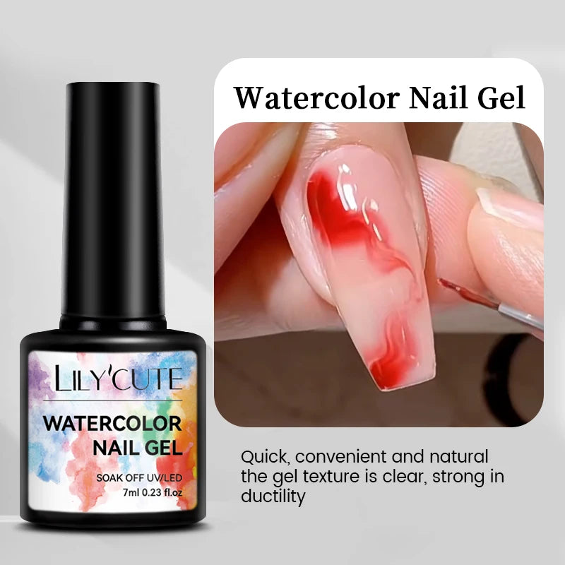 LILYCUTE Nude Crystal Rubber Base Gel Nail Polish Natural Color Semi Permanent UV Gel Soak Off Self Leveling Nail Gel Varnishes