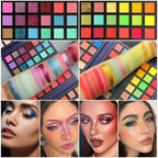 72 Colors Glitter Eyeshadow Palette Matte Waterproof Long Lasting Pressed Powder Cosmetics Kit Fashion Women Eye MakeUp Pallet