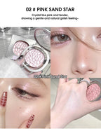 LEEINTO color-glowing high-gloss powder pearlescent powder brightens up the make-up eye shadow disc