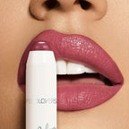 Moisturizing Lipstick Balm Hydrating Long-Lasting Lip Glaze Non-Stick Formula Nude Tone Lip Care Nourishing Lip Gloss