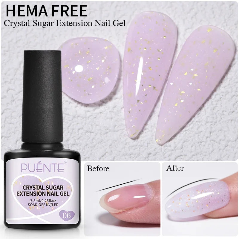 PUENTE 5ml Metallic Painting Liner Gel Polish Bright Mirror Effect Semi-Permanent UV Nail Varnish For Stunning French Nail Art