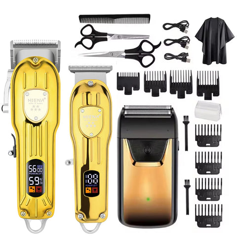 HIENA hair machine 3 in1/1pc Hair Cutting Grooming Kit Professional Hair Clippers and Shaver Set Cordless Beard Trimming for Men