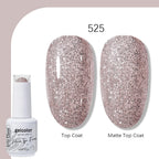 Arte Clavo Solid Color Gel Nail Polish 15ml Soak Off UV LED Gel Semi-Permanent Glitter Polish For Manicure Nail Art Salon Gel