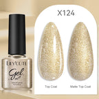 LILYCUTE 5ml Super Bright Silver Metallic Painting Liner Gel Nail Polish Drawing Stripe Graffiti Mirror Pull Line UV Gel Varnish