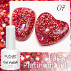 PUETNE 7.5ML Amber Moonlight Cat Magnetic Gel Nail Polish Winter Nails Jelly Glass Cat Eye Soak Off UV Semi-Permanent Varnish