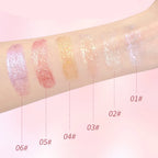Water-Gel Eyeshadow Stick Is a Single-Swipe Makeup Highlighter Eyeshadow Stick with a Pearlescent Shimmer in Various Colors. Glowing Highlighter Eyeshadow Stick Is a Stick That Can Be Used on Both Eyebrows. The Waterproof Eff