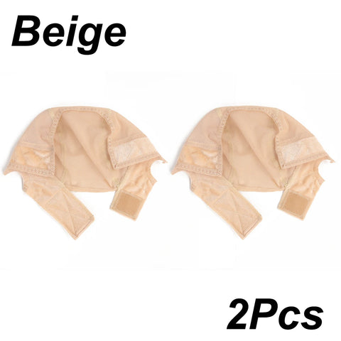 Female Headband Wig Cap Hd Lace Wig Cap For Wig Making U Part Wig Caps With Adjustable Velvet Wig Grip To Wear Wig Nude Hair Net