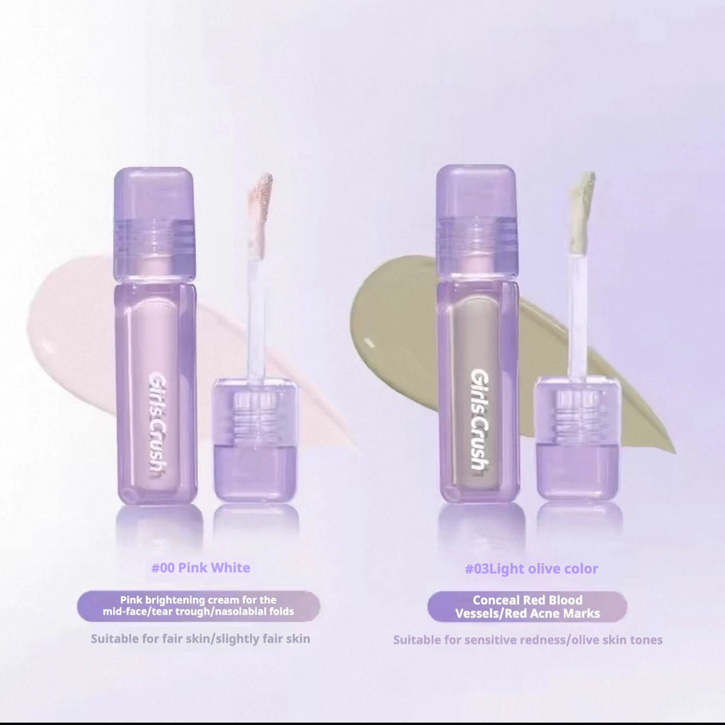 Girlscrush Liquid Concealer Facial Brightening Velvet Sunscreen Mark Expand Moisture Skin Application Holding Makeup