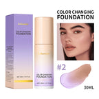 Lakerain Magic Color Changing Foundation Liquid Long Lasting Hydrating lightweight Base Makeup High Coverage Effective Concealer