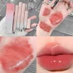 Jelly Solid Lip Gloss Cute Hydrating Mirror Red Brown Lipstick Clear Moisturizing Lips Tint Nature Nude Lip Makeup Cosmetics