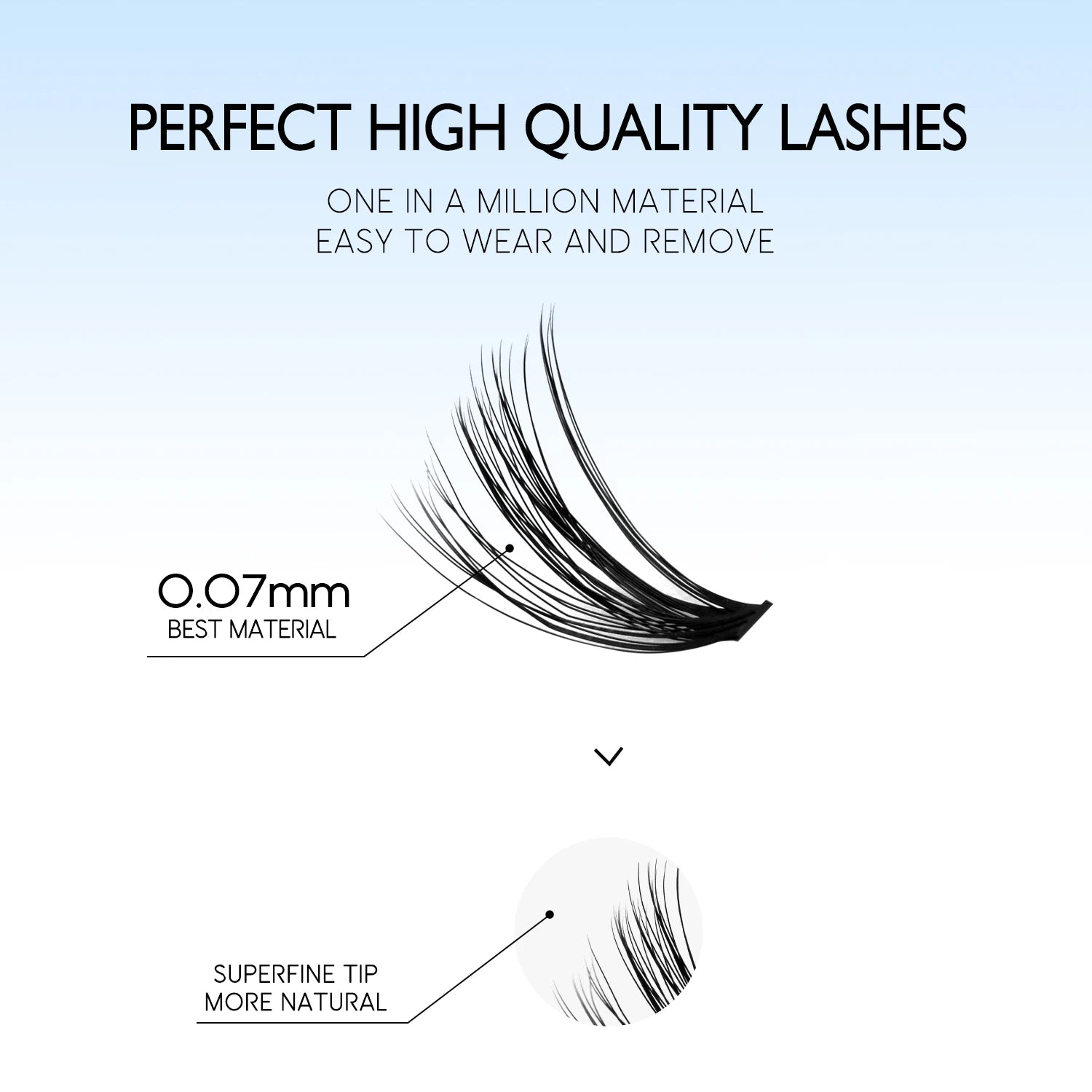 GROINNEYA DIY Lash Extension Kit Individual Lashes Cluster Mix Eyelashes Full Set Lashes Kit with Lash Bond and Seal At Home