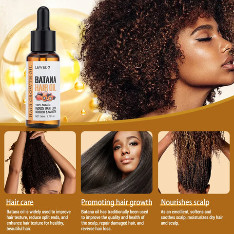 Anti-Hair Loss Batana Oil Natural Hair Conditioner Repair Damaged Strengthen Roots Anti-Breakage Hair Treatment Essential Oil