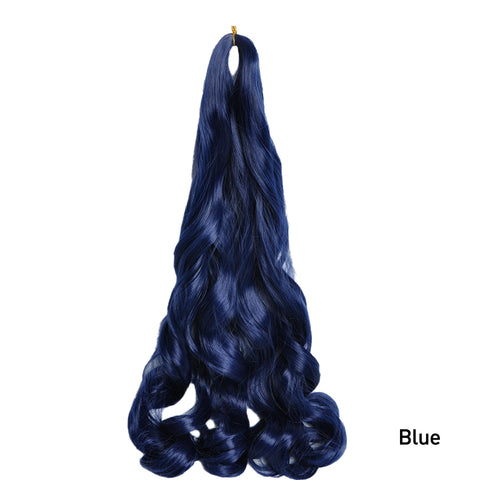 French Curls Braiding Hair Extensions Synthetic Hair Loose Wave Spiral Curl Braids High Temperature Ombre Pre Stretched Hair