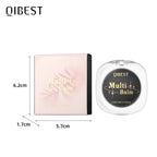 QIBEST Black Blush Balm Lipstick Moisturizing Color Change Ph Rouge Blusher Cream Natural Nude Lip Cheek Eyes Makeup Tools
