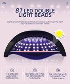 DianaBeauty 380W LED UV Lamp Dryer for Nails Gel Polish Drying Lamp with 4 Timer Setting Auto Sensor Professional Nail Light