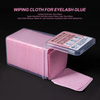200Pcs Pink Lint-Free Nail Polish Remover Wipes UV Gel Glue Nail Polish Removal Cotton Pads for Makeup Manicure Cleaning Tools