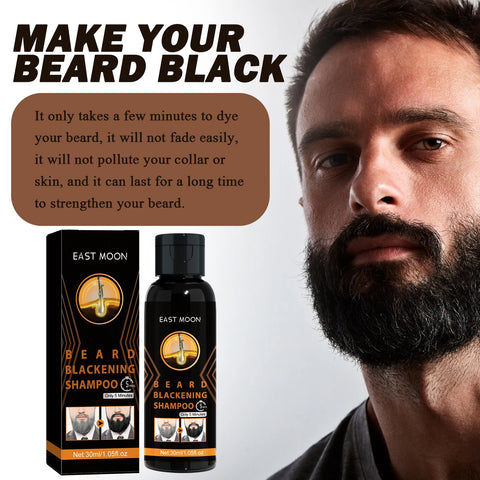 Ginger Hair Blackening Shampoo White/Grey Back To Black Travel Long Lasting Coloring Hair Beard Washing Dying Shampoo