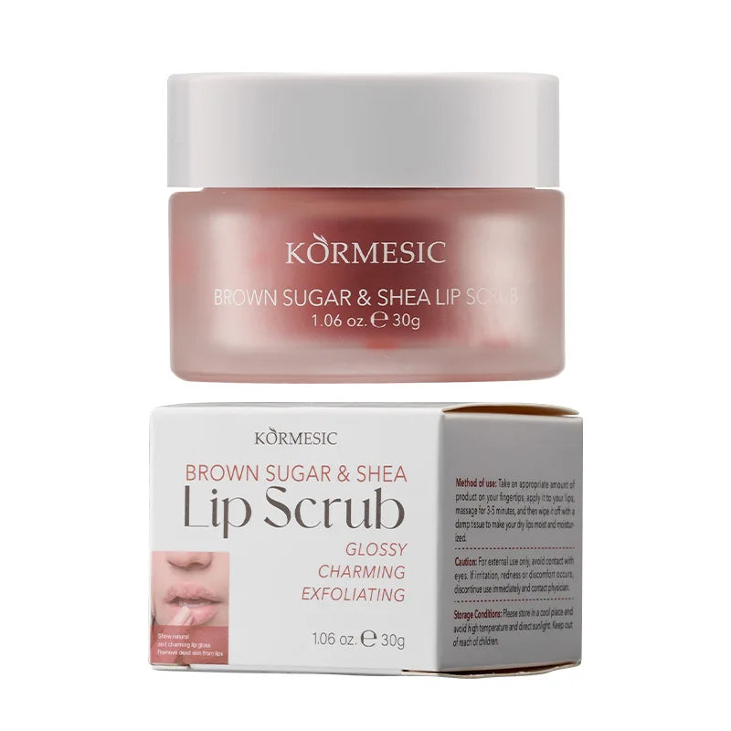 Moisturizing Anti-Cracking Lip Scrub, Brightens, Whitens, and Softens Lips, Gently Removes Dead Skin and Chapped Skin
