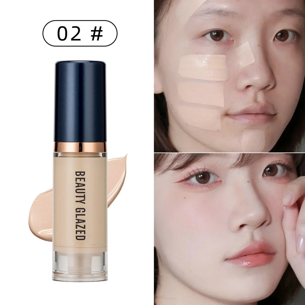 6 Color Face Liquid Foundation Waterproof Long Wear Oil Control Foundation Concealer Liquid Foundation Beauty Makeup Cosmetic
