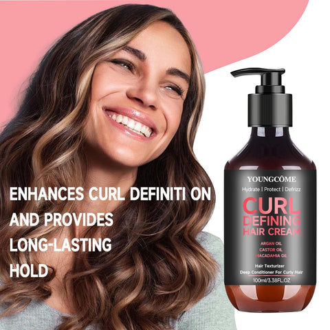 100ml Hair Sculpting Mousse Professional Curly Hair Styling Cream Natural Fluffy Curl Booster Defining Women Haircare Products