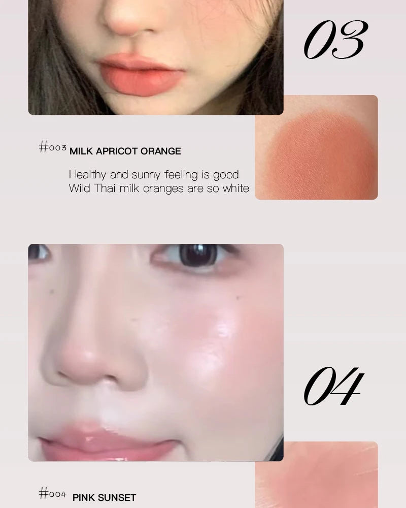 Gentle Korean Liquid Powder Blusher Faceplate Waterproof Facial Shadow Highlight Nose Lasting Brightening Rouge Student Girl