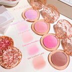 HISYI cute, pop, gradient blush, matte, delicate, daily nude makeup, brightens the color, naturally whitens students