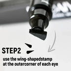 Colorful Eyeliner Stamp Triangle Dual-ended Liquid Eyeliner Waterproof Sweat-proof Quick Dry Eyeliner Makeup Seal Tool Cosmetics