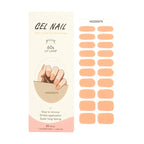 Leopard Semi-Cured Gel Nail Strips Simple Transparent Color Adhesive Long Lasting Gel Nail Stickers Harden In UV Lamp Need