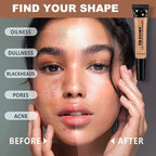 Fit Colors 8 Size Concealer With A Flexible Concealer Moisturizing Liquid Foundation To Cover Dark Circles And Acne Spots