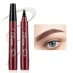 Four-pronged eyebrow pencil, four-end, long-lasting, non-smudged, water-resistant, anti-smudged eyebrow pencil