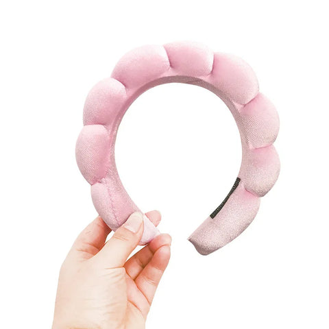 Retro Puffy Hair Band Sponge Headbands for Women Velvet Cloth Padded Girls Makeup Hairband Beauty Fashion Hairband Accessories
