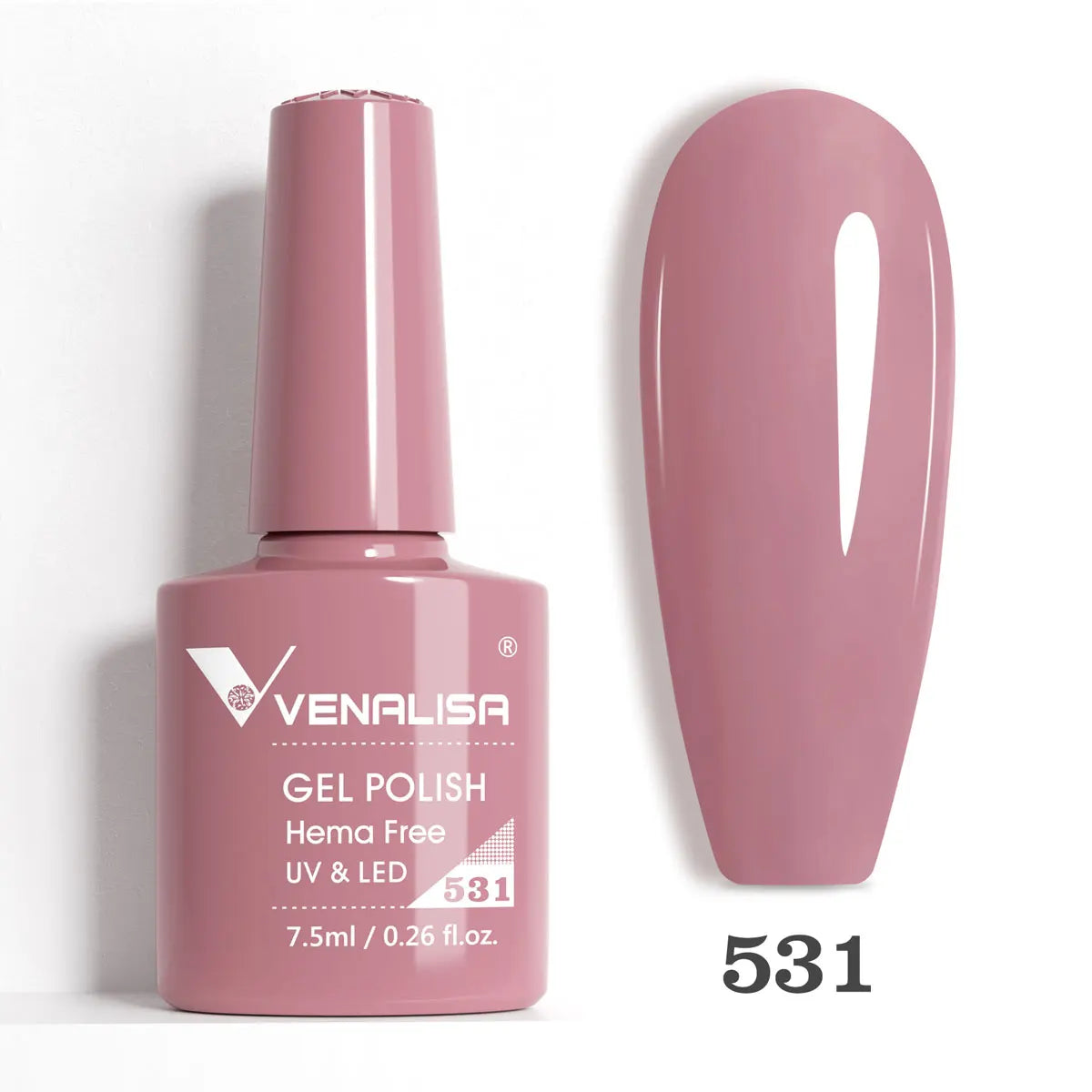 Venalisa HEMA TPO FREE 7.5ml Gel Polish Nail French Pink Jelly Nude Collection Nail Gel Polish Glitter Gorgeous Soak Off UV LED
