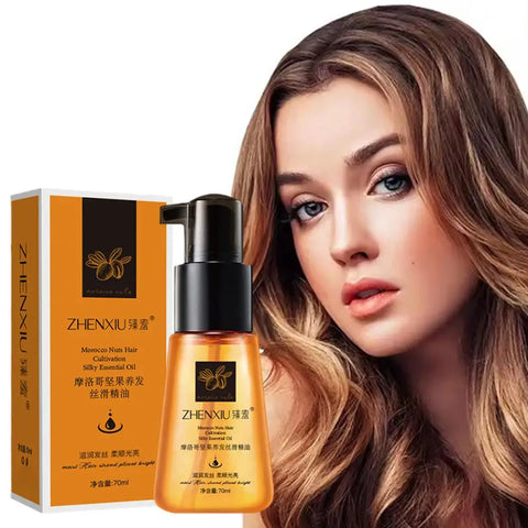 Morocco Argan Hair Oil Care Essence Nourishing Repair Damaged Improve Split Hair Rough Remove Greasy Treatment Hair Care 30/70ml
