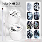 NICOLE DIARY White Non Stick Hand Extension Gel Nail Polish For 3D Shaping Carving Flower DIY Nail Art Extension Acrylic