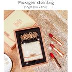 Matte Lipstick Set 3 Colours with Silver Chain Shining Bag Waterproof Non-Stick Long Lasting Red Lip Makeup 3.5gx3pcs