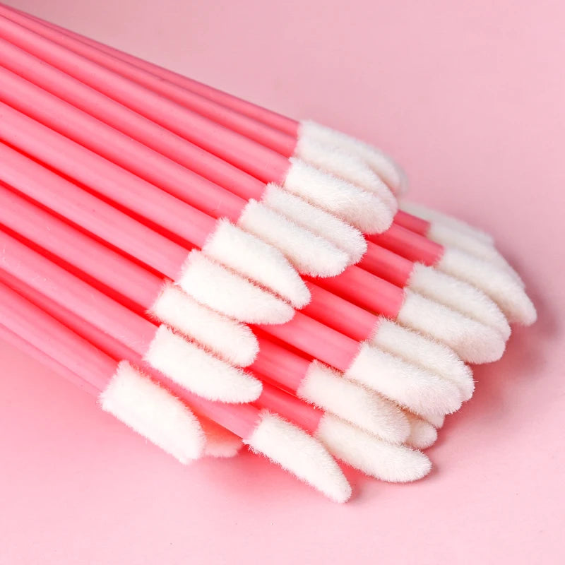 50/1000pcs Lip Brushes Applicators Lip Gloss Wand Applicator Eyelashes Brush Lipstick Brush Beauty Makeup Supplie Tool