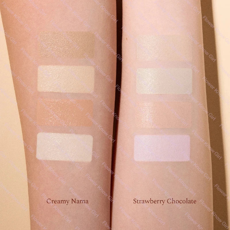 Sweetie Bear 4-Color Concealer Palette Flower Knows Face Makeup Set Spot Correcting Highlighting Contouring Beauty Makeup Tool