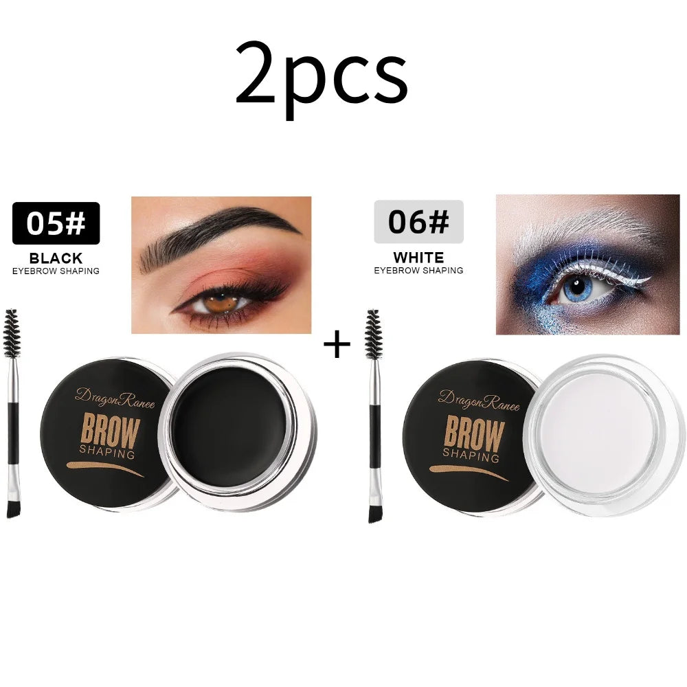Dragon Ranee 6color Wild Eyebrow Styling Eyebrow Cream Styling Eyebrow Gel Soap Wax White Eyebrow Cream