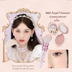 Flower Knows Strawberry Rococo Series Embossed Blush Fine Powder Makeup Smooth Long-Lasting Blusher Face Enhancing Makeup Color